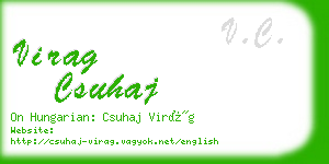 virag csuhaj business card